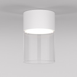 Светильник потолочный светодиодный 10W 4000К белый/прозрачный 25047/LED Elektrostandard