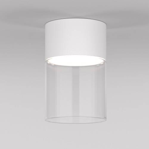 Светильник потолочный светодиодный 10W 4000К белый/прозрачный 25047/LED Elektrostandard