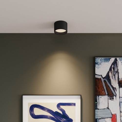 Светильник потолочный светодиодный Banti 13W 4200K черный 25123/LED Elektrostandard
