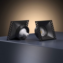 Светильник встраиваемый Renzo GU10 черный 25019/01 Elektrostandard