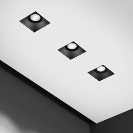 Светильник встраиваемый Renzo GU10 черный 25019/01 Elektrostandard