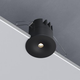 Светильник встраиваемый светодиодный Binnie 12W 3000K черный 15275/LED Elektrostandard