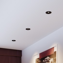 Светильник встраиваемый светодиодный Binnie 12W 3000K черный 15275/LED Elektrostandard