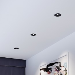 Светильник встраиваемый светодиодный Binnie 12W 4000K черный 15275/LED Elektrostandard