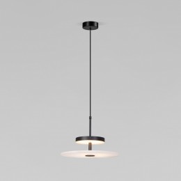 Светодиодный подвесной светильник с мраморным рассеивателем 40342 LED черный Eurosvet