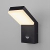 Уличный настенный светильник с датчиком движения Sensor 3000K IP54 1541 TECHNO LED черный Elektrostandard