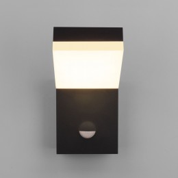 Уличный настенный светильник с датчиком движения Sensor 3000K IP54 1541 TECHNO LED черный Elektrostandard