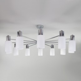 Умная потолочная люстра со стеклянными плафонами 70160/12 хром Eurosvet