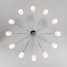 Умная потолочная люстра со стеклянными плафонами 70160/12 хром Eurosvet