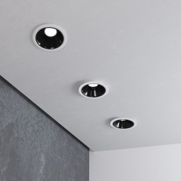 Встраиваемый светодиодный светильник 8W 4200K белый/чёрный жемчуг 25081/LED Elektrostandard