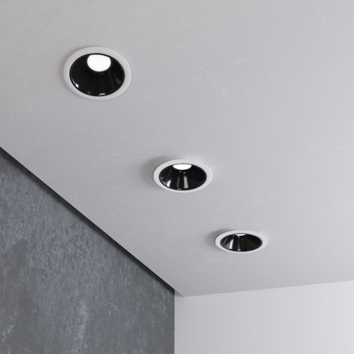 Встраиваемый светодиодный светильник 8W 4200K белый/чёрный жемчуг 25081/LED Elektrostandard