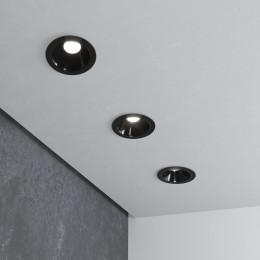 Встраиваемый светодиодный светильник 8W 4200K чёрный 25081/LED Elektrostandard