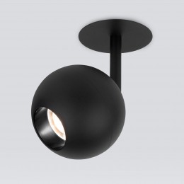 Встраиваемый светодиодный светильник Ball 12W 4200K черный 9926 LED Elektrostandard