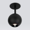 Встраиваемый светодиодный светильник Ball 12W 4200K черный 9926 LED Elektrostandard