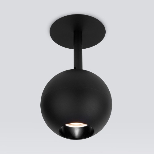 Встраиваемый светодиодный светильник Ball 12W 4200K черный 9926 LED Elektrostandard