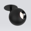 Встраиваемый светодиодный светильник Ball 12W 4200K черный 9926 LED Elektrostandard