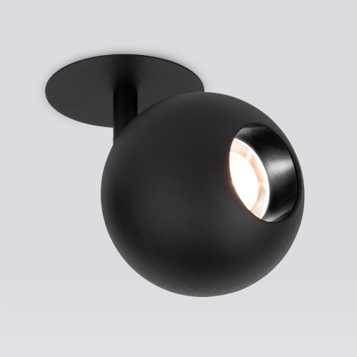 Встраиваемый светодиодный светильник Ball 12W 4200K черный 9926 LED Elektrostandard