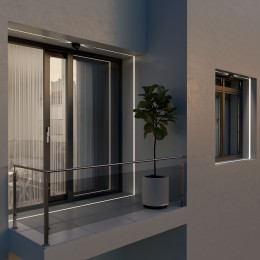 Светодиодный светильник IP54 1630 TECHNO LED черный 1630 TECHNO LED черный Elektrostandard