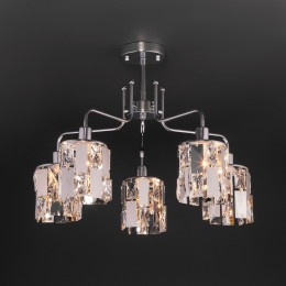 Потолочная люстра с хрусталем 10101/5 хром Eurosvet
