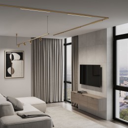 Brass Line Трековый светильник 24W 4000K латунь 85527/01 Elektrostandard