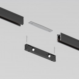 Mini Magnetic Прямой коннектор черный 95131/00 Elektrostandard