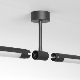 Module System Декоративная гибкая стойка с питанием черный 85191/00 Elektrostandard