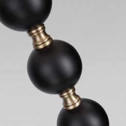 Напольный светильник с тканевым абажуром 01057/1 черный Eurosvet