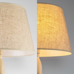 Напольный светильник с тканевым абажуром 01081/1 белый с золотом Eurosvet