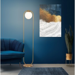 Напольный светильник со стеклянным плафоном 01139/1/ золото Eurosvet