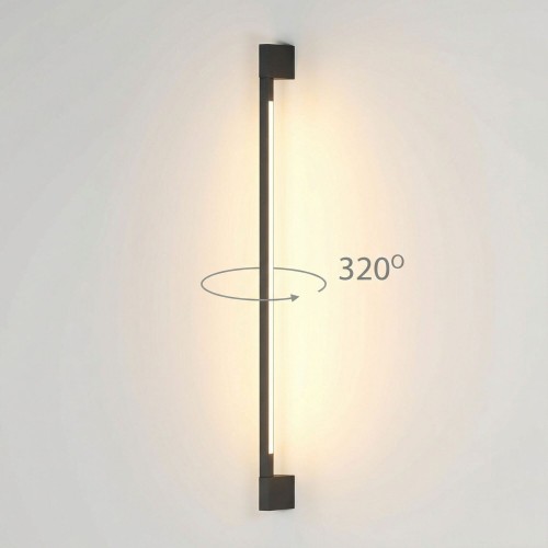 Настенный поворотный светильник Argos 3000K черный IP54 35122/D черный Elektrostandard