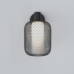 Настенный светильник с металлическим абажуром и стеклянным плафоном 30191/1 черный Eurosvet