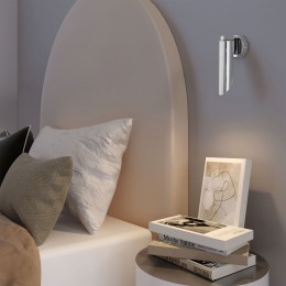 Настенный светильник с металлическим плафоном 40037/1 хром Eurosvet