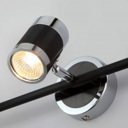 Настенный светильник с металлическими плафонами 20058/3 черный Eurosvet