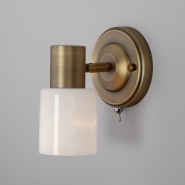Настенный светильник со стеклянным плафоном 20089/1 бронза Eurosvet