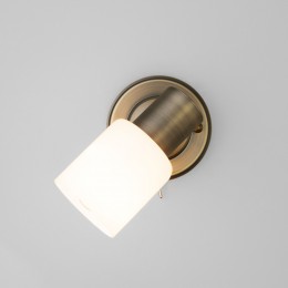 Настенный светильник со стеклянным плафоном 20089/1 бронза Eurosvet