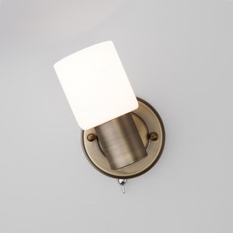 Настенный светильник со стеклянным плафоном 20089/1 бронза Eurosvet