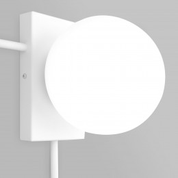 НАСТЕННЫЙ СВЕТИЛЬНИК СО СТЕКЛЯННЫМ ПЛАФОНОМ 40033/1 белый Eurosvet