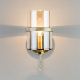 Настенный светильник со стеклянным плафоном 60085/1 античная бронза Eurosvet