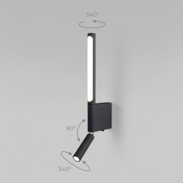 Настенный светодиодный светильник Sarca LED 3000K 40111/LED черный Elektrostandard