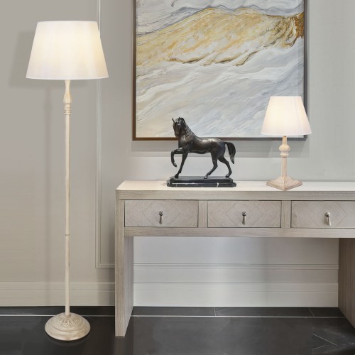 Классическая настольная лампа 01061/1 белый с золотом Eurosvet