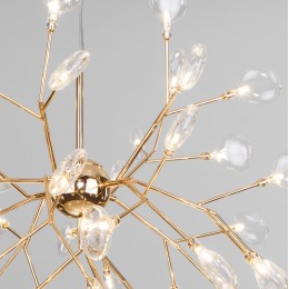 Подвесная люстра со стеклянными плафонами 565 золото Bogate's