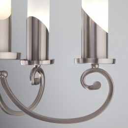 Подвесная люстра со стеклянными плафонами 60117/5 никель Eurosvet