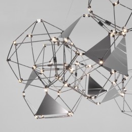 Подвесная светодиодная люстра 90369/12 черный жемчуг Eurosvet