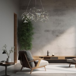 Подвесная светодиодная люстра 90369/12 черный жемчуг Eurosvet