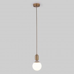 Подвесной светильник со стеклянным плафоном 50151/1 латунь Eurosvet