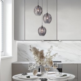 Подвесной светильник со стеклянным плафоном 50195/3 черный жемчуг Eurosvet