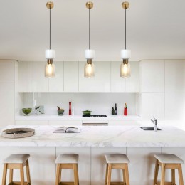 Подвесной светильник со стеклянными плафонами 50118/1 латунь Eurosvet