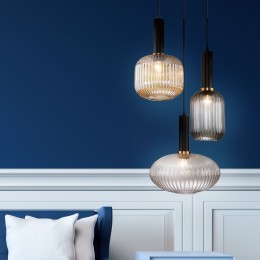 Подвесной светильник со стеклянными плафонами 50183/3 черный Eurosvet