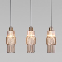 Подвесной светильник со стеклянными плафонами 50209/3 бронза Eurosvet