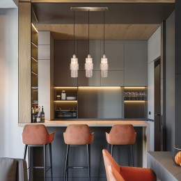 Подвесной светильник со стеклянными плафонами 50209/3 бронза Eurosvet